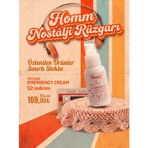 Homm Lıfe Emergency Cream 50 Ml