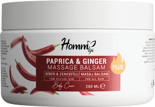 Homm Lıfe Biber & Zencefilli Masaj Balsam Plus 250 Ml