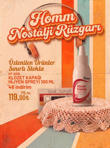 Homm Clean Klozet Kapağı Hijyen Spreyi 100 Ml