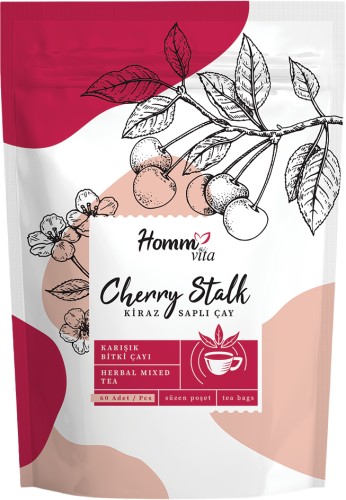 Homm Vita Kiraz Saplı Karışık Bitki Çayı 60 Süzen Poşet 90 g