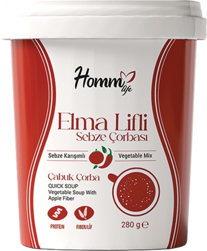 Homm Life Elma Lifli Sebze Çorbası 280 g - Pratik Hazırlanış