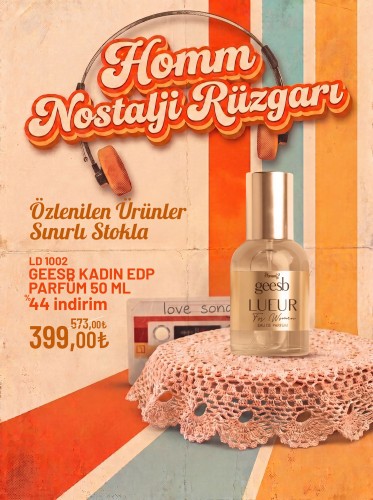 Homm Lıfe Geesb Kadın Edp Parfüm 50 Ml
