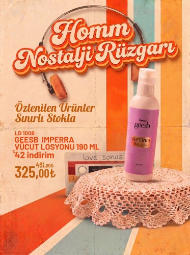 Homm Lıfe Geesb  Imperra Vücut Losyonu 190 Ml