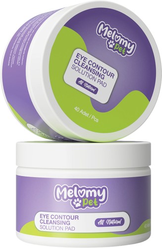 Melomy Pet Göz Çevresi Temizleme Solüsyonu 40 Adet + 25 Ml