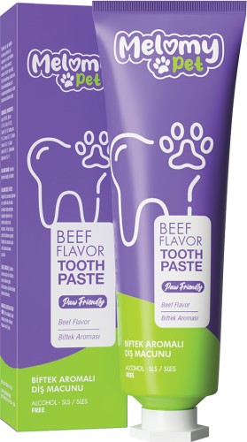 Melomy Pet Biftek Aromalı Diş Macunu 50 Ml