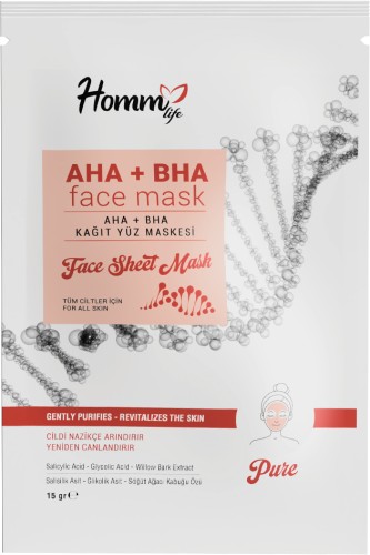 Homm Lıfe Aha-bha Kağıt Yüz Maskesi 15gr