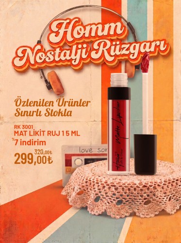Homm Lıfe Mat Likit Ruj 1 5 Ml
