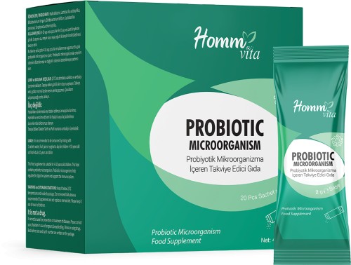 Homm Vita Probiyotik Takviye Edici Gıda - 20 Saşe x 2 gr