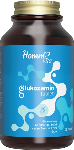 Homm Vita Glukozamin Kondroitin MSM & Tip 2 Kolajen Kompleks 90 Tablet