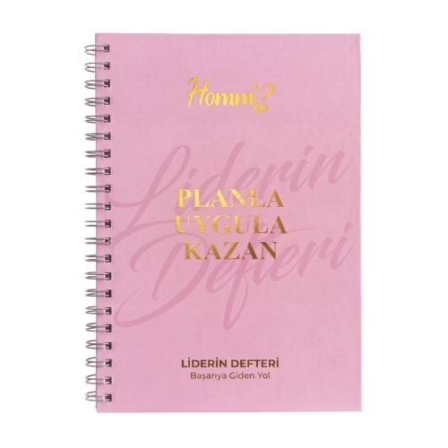 Homm Life Spiralli A4 Temsilci Defteri - Pembe